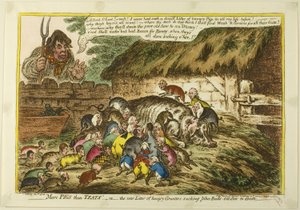 Mais porcos do que tetas de James Gillray