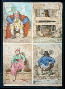 Conveniências Nacionais, publicado por Hannah Humphrey em 1796 (gravura à mão colorida)