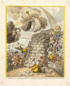 Derrube do Republicano-Babel de James Gillray