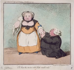 P.265-1948 Oh, que isso também, carne muito sólida iria derreter, citação de Hamlet, Ato I. Cena I, projetado para a Galeria Shakespeare, pub. por H. Humphrey, Londres, 1791