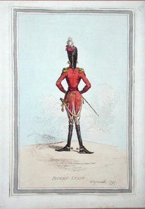 Patern-Staff, publicado por Hannah Humphrey em 1797 (gravura colorida à mão) de James Gillray