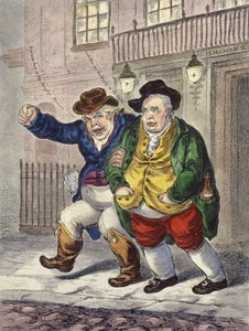 Pilares da Constituição: Três horas e um dia nublado, 1809 de James Gillray