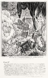 Placa 8, da vida de William Cobbett, escrita por ele mesmo, bar. por H. Humphrey, 1809 de James Gillray