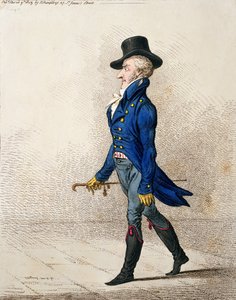 Retrato de um homem, publicado por Hannah Humphrey em 1803 (gravura à mão colorida)