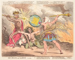 Pecado, Morte e o Diabo, vide Milton de James Gillray