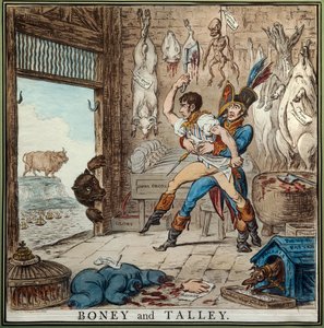 Talleyrand e Bonaparte de James Gillray