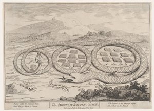 The American Rattle Snake, 12 de abril de 1782., 12 de abril de 1782. de James Gillray.