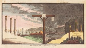O contraste ou coisas como são, pub. 1796 (gravura colorida à mão)
