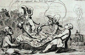 The Dutch Divisions, publicado pela S.W. Fores em 1787 (gravura) de James Gillray