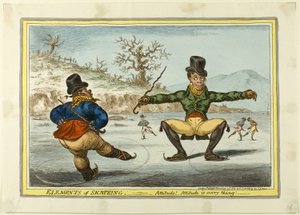 Os elementos da patinagem: A atitude é tudo de James Gillray