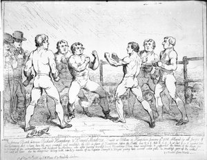 A famosa batalha entre Richard Humphreys e Daniel Mendoza, 9 de janeiro de 1788