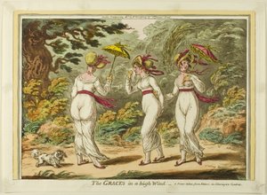 As graças de um vento forte de James Gillray