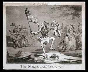 The Noble Sans-Culotte, publicado por Hannah Humphrey em 1794