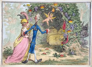 O pavilhão nupcial, pub. Hannah Humphrey, 13 de fevereiro de 1797 (gravura colorida à mão)