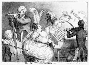 Orquestra Pic-Nic, James Gilray, 1802 de James Gillray