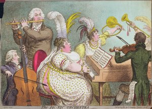 A Orquestra Pic-Nic, pub. por Hannah Humphrey, 1802