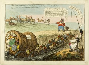 O Estado Waggoner e John Bull de James Gillray