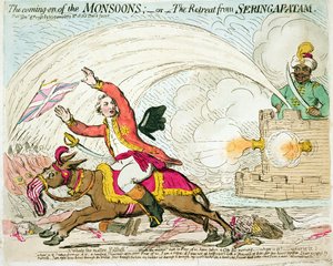 A vinda das Monções, publicada por Hannah Humphrey, 1791