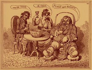 &39;A destruição da bebida forte&39; - caricatura de James Gillray