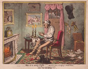Esta é uma visão desculpe! Bar. 1786 (gravura colorida à mão)