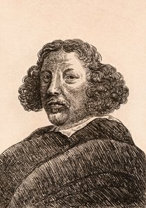 Herman Saftleven, ilustração de &39;75 retratos de pintores célebres de originais autênticos &39;, publicado em Londres, 1817