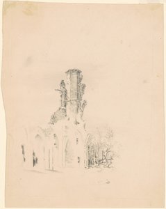 Uma ruína gótica de James Goodwyn Clonney