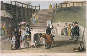 O Spa, prato de &39;Poética desenhos de Scarborough&39;, gravado por Joseph Constantine Stadler (fl.1780-1812) pub. 1813
