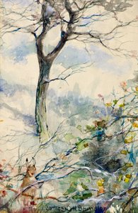 Outono (aquarela) de James Gustavus Hope Spindler
