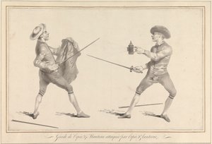 Guarda de Espada & Casaco Atacado por Espada & Lanterna