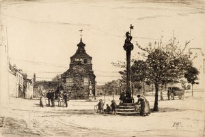 Market Cross, Crail (gravura) de James Hamilton Mackenzie