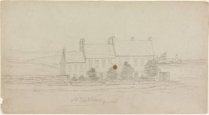 Old Workhouse, Ocean Road (lápis no cartão) de James Henry Cleet
