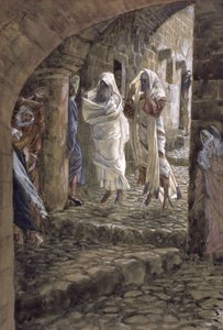 Aparições dos Mortos nas Ruas de Jerusalém, ilustração para A Vida de Cristo, c.1886-94 (wc e guache sobre papelão) de James Jacques Joseph Tissot