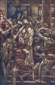 Cristo escarnecido na casa de José Caifás de James Jacques Joseph Tissot