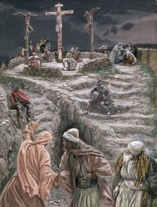 Eloi Eloi Lama Sabacthani, ilustração para a vida de Cristo, c.1884-96 (wc & guache no cartão) de James Jacques Joseph Tissot