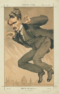 Henri Rochefort, The Voyoucratie, 22 de janeiro de 1870, desenho animado da Vanity Fair de James Jacques Joseph Tissot