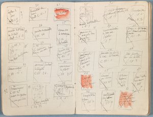 Páginas de um álbum de Esboços para a vida de Nosso Senhor Jesus Cristo, final da década de 1880 (grafite e tinta sobre papel) de James Jacques Joseph Tissot