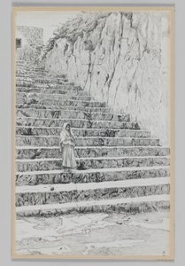 Etapas que conduzem aos túmulos dos profetas, ilustração da vida de nosso senhor Jesus Cristo de James Jacques Joseph Tissot