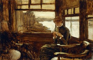 Estudo para o filho pródigo na vida moderna: a partida, c.1881 de James Jacques Joseph Tissot