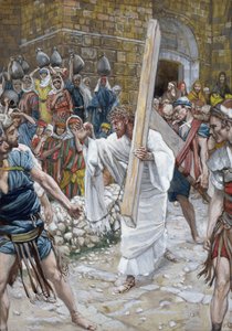 As Filhas de Jerusalém, ilustração para A Vida de Cristo, c.1886-94 (wc e guache sobre papelão) de James Jacques Joseph Tissot