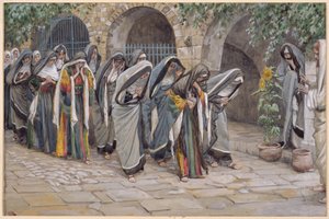 As Mulheres Santas, ilustração para A Vida de Cristo, c.1886-94 (wc e guache sobre papelão) de James Jacques Joseph Tissot