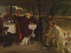 O filho pródigo na vida moderna: o bezerro gordo, 1880 de James Jacques Joseph Tissot