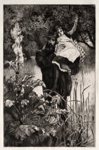 O Viúvo (gravura e ponta seca) de James Jacques Joseph Tissot