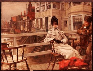 Esperando o barco em Greenwich de James Jacques Joseph Tissot