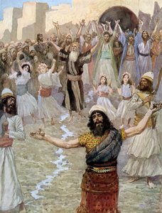 Saul profetiza com os profetas por Tissot -Bible de James Jacques Joseph after Tissot
