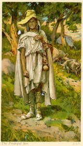 O filho pródigo - Bíblia de James Jacques Joseph after Tissot