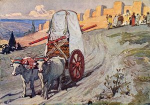 A arca enviada por J James Tissot - Bíblia de James Jacques Joseph after Tissot