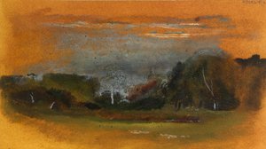 A Landscape View (óleo no cartão)