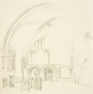 Interior da Casa Capitular da Catedral de Bristol de James Johnson