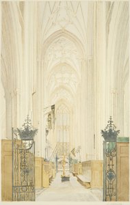 Transeção de St Mary Redcliffe, olhando para o Sul de James Johnson