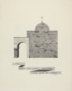 Missão São João Capistrano - Fim da Parede da Capela de James Jones